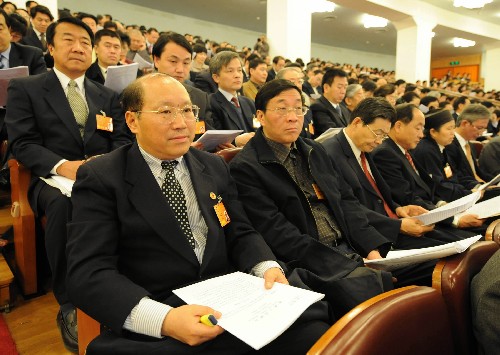 3月5日,第十一屆全國(guó)人民代表大會(huì)第一次會(huì)議在北京人民大會(huì)堂開幕。這是全國(guó)政協(xié)委員列席開幕會(huì)。 新華社記者 高潔 攝