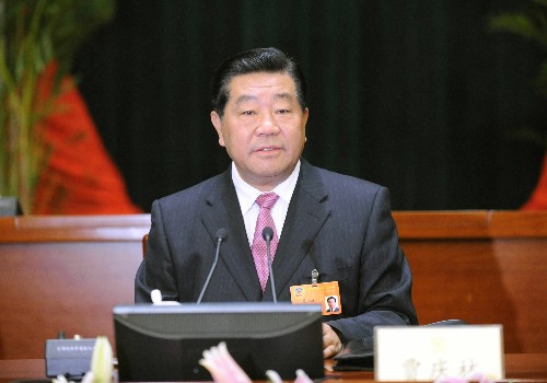 3月12日,全國(guó)政協(xié)十一屆一次會(huì)議主席團(tuán)第三次會(huì)議在北京舉行。全國(guó)政協(xié)十一屆一次會(huì)議主席團(tuán)會(huì)議主持人賈慶林主持會(huì)議。新華社記者馬占成攝
