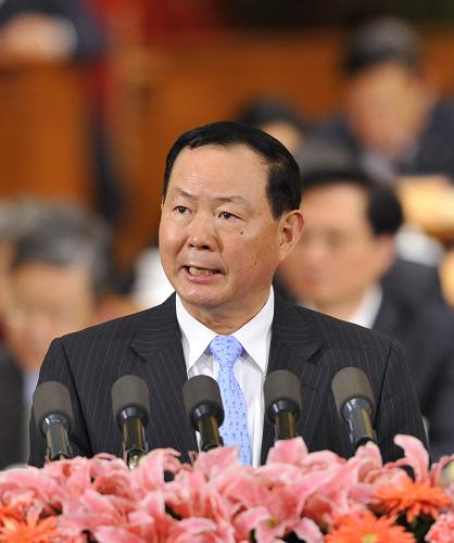 3月9日,全國政協(xié)十一屆四次會議在北京人民大會堂舉行第三次全體會議。這是楊超委員作《關(guān)注養(yǎng)老產(chǎn)業(yè)發(fā)展的“三本帳”》的發(fā)言。 新華社記者王曄攝