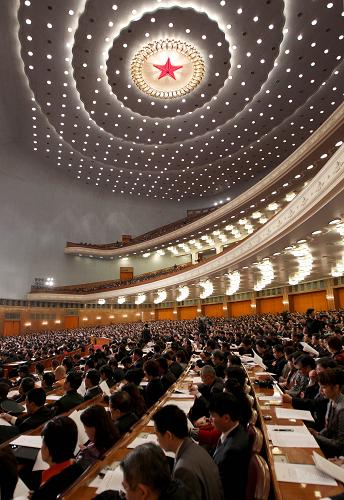 3月11日,十一屆全國人大四次會(huì)議在北京人民大會(huì)堂舉行第三次全體會(huì)議。新華社記者 蘭紅光 攝