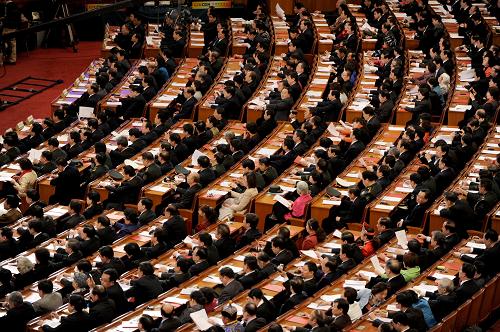 3月14日,第十一屆全國人民代表大會第五次會議在北京人民大會堂舉行閉幕會。 新華社記者 王建華 攝