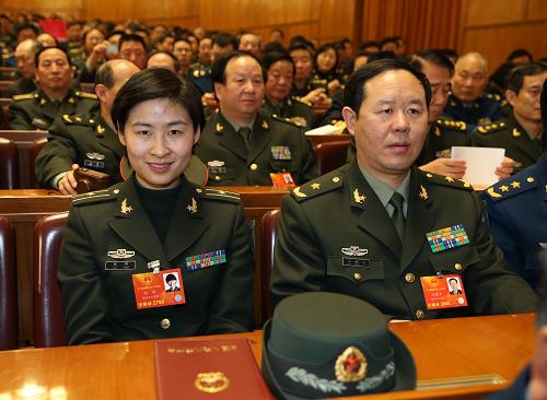 3月16日,十二屆全國人大一次會(huì)議在北京人民大會(huì)堂舉行第六次全體會(huì)議。新華社記者 陳建力 攝