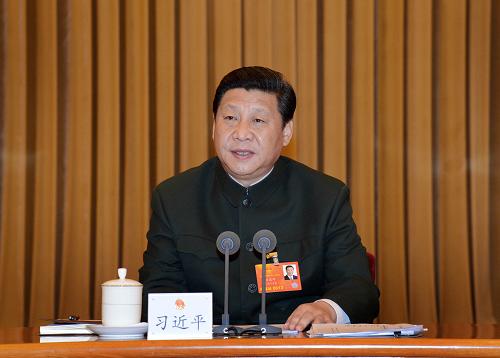 習(xí)近平出席解放軍代表團(tuán)全體會(huì)議并發(fā)表重要講話