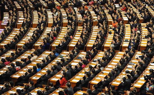 3月5日,第十二屆全國人民代表大會(huì)第一次會(huì)議在北京人民大會(huì)堂開幕。新華社記者 楊宗友 攝