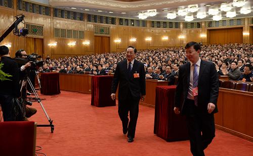 3月2日,全國政協(xié)十二屆一次會議預(yù)備會議在北京人民大會堂舉行。俞正聲出席會議。 新華社記者 李學(xué)仁 攝