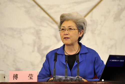 3月4日,十二屆全國人大一次會議在北京人民大會堂舉行新聞發(fā)布會。大會發(fā)言人傅瑩介紹本次會議的有關(guān)情況,并回答中外記者提問。新華社記者 王鵬 攝