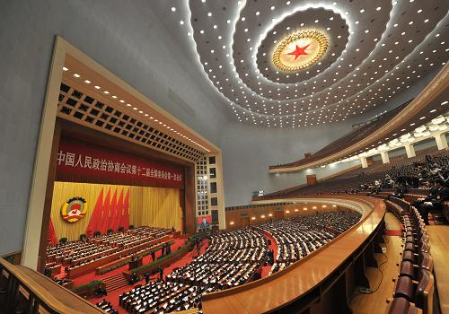3月8日,全國政協(xié)十二屆一次會議在北京人民大會堂舉行第三次全體會議。 新華社記者 郭晨 攝