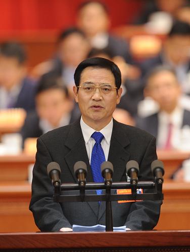 3月8日,全國政協(xié)十二屆一次會議在北京人民大會堂舉行第三次全體會議。這是付志方委員作《政府誠信是社會信用的“定盤星”》的發(fā)言。新華社記者 張鐸 攝