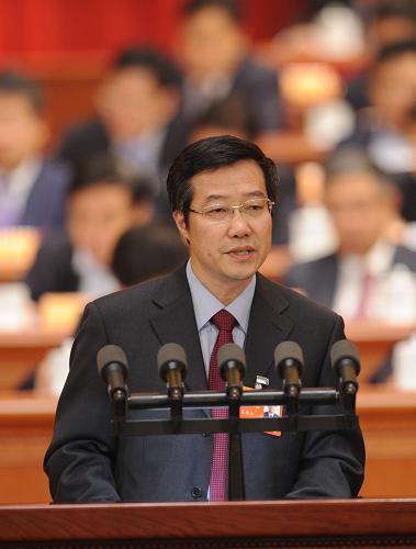 3月8日,全國政協(xié)十二屆一次會議在北京人民大會堂舉行第三次全體會議。這是王長江委員作《從幾個案例看頂層設計的迫切性》的發(fā)言。新華社記者 張鐸 攝