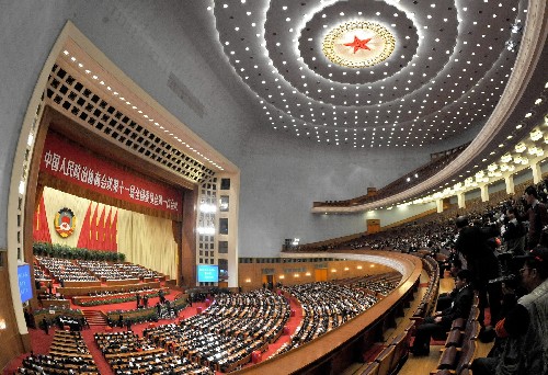 3月13日,全國政協(xié)十一屆一次會(huì)議在北京人民大會(huì)堂舉行第四次全體會(huì)議。新華社記者 宋振平 攝