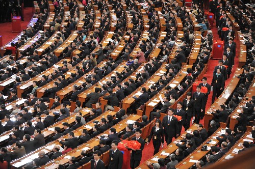 3月13日,全國政協(xié)十一屆一次會議在北京人民大會堂舉行第四次全體會議。新華社記者 宋振平 攝