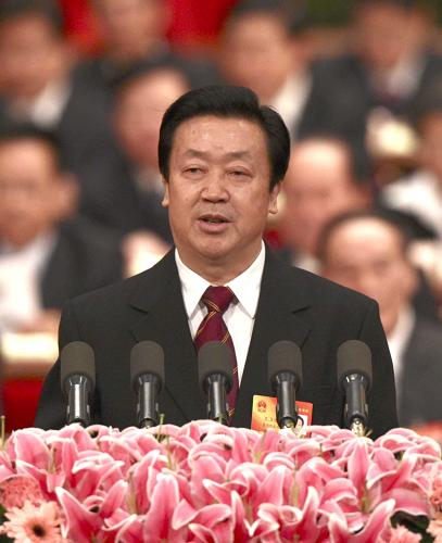 3月11日,十一屆全國人大三次會議在北京人民大會堂舉行第四次全體會議。最高人民法院院長王勝俊作最高人民法院工作報告。新華社記者 姚大偉 攝