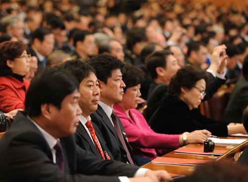 3月14日,第十一屆全國人民代表大會第五次會議在北京人民大會堂舉行閉幕會。 新華社記者 王建華 攝