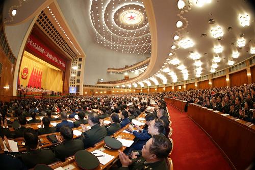 3月5日,第十二屆全國(guó)人民代表大會(huì)第一次會(huì)議在北京人民大會(huì)堂開(kāi)幕。新華社記者李剛攝