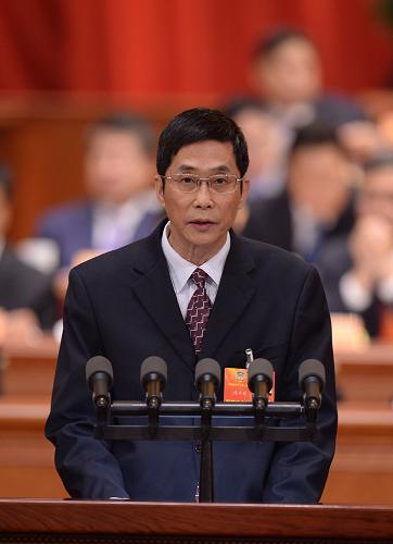 3月8日,全國(guó)政協(xié)十二屆一次會(huì)議在北京人民大會(huì)堂舉行第三次全體會(huì)議。這是連介德委員代表臺(tái)盟中央全國(guó)臺(tái)聯(lián)作《加快商簽兩岸文化交流框架協(xié)議 推動(dòng)兩岸文化交流合作機(jī)制化》的發(fā)言。新華社記者 王曄 攝