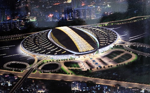 這是北京南站建成后的效果圖。新華社發(fā)