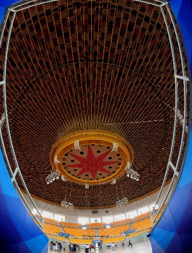 這是體育館內(nèi)景(5月19日攝)。 新華社記者 杜華舉 攝