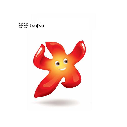 月6日,廣州2010亞洲殘疾人運動會會徽、吉祥物、口號在廣州市陳家祠廣場正式發(fā)布。廣州2010亞殘運會吉祥物取名“芬芬”,形象是一朵綻放的木棉花,意即花之芬芳,清香襲人,怡人可愛。這是廣州2010亞洲殘疾人運動會吉祥物。 新華社記者劉大偉攝
