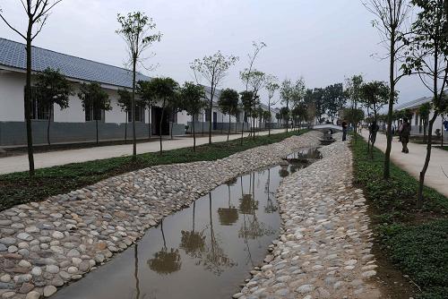 這是5月10日拍攝的羅榮村農(nóng)民集居點(diǎn)一角。新華社記者 楊磊 攝