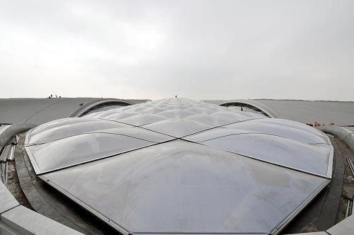 這是廣州南站的頂部氣枕(1月29日攝)。新華社記者 陳曄華 攝