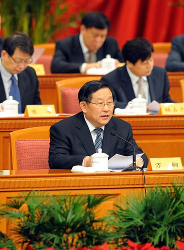 3月20日,北京市委、市政府建設(shè)中關(guān)村國(guó)家自主創(chuàng)新示范區(qū)動(dòng)員大會(huì)召開(kāi)??萍疾坎块L(zhǎng)萬(wàn)鋼宣布,國(guó)務(wù)院已批復(fù)同意在中關(guān)村科技園區(qū)建設(shè)國(guó)家自主創(chuàng)新示范區(qū)。新華社記者 羅曉光 攝