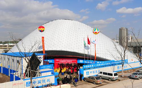 12月16日拍攝的上海世博會(huì)阿聯(lián)酋國(guó)家館。新華社發(fā)(蔡耀放 攝)