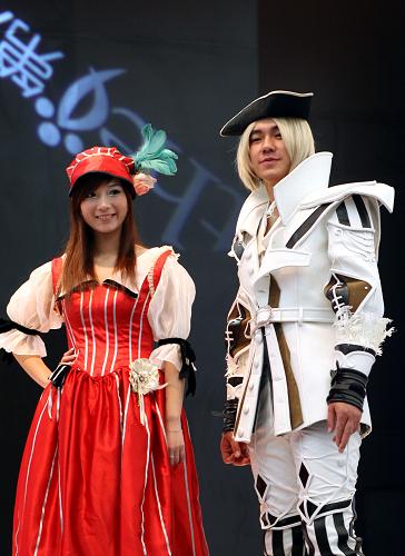 7月23日,第7屆中國國際數(shù)碼互動娛樂展覽會舉行cosplay表演。新華社記者 劉穎 攝