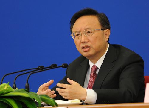 3月7日,十一屆全國人大四次會(huì)議舉行記者會(huì),外交部部長楊潔篪答記者問。新華社記者 王建華 攝