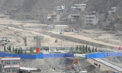 這是正在建設(shè)的追思園遠眺(3月25日攝)。新華社記者 宋常青 攝