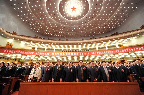 1月14日上午,中共中央、國務(wù)院在北京隆重舉行國家科學(xué)技術(shù)獎(jiǎng)勵(lì)大會(huì),黨和國家領(lǐng)導(dǎo)人胡錦濤、溫家寶、李長春、習(xí)近平、李克強(qiáng)出席大會(huì)。新華社記者 李濤 攝