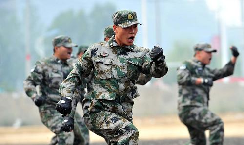 9月26日,預(yù)備役偵察兵在表演擒拿格斗。當(dāng)日,貴州省遵義市舉行城市防空反恐維穩(wěn)多兵種聯(lián)合實(shí)兵軍演。據(jù)悉,此次聯(lián)合實(shí)兵軍演是為增強(qiáng)黨政軍警民聯(lián)防聯(lián)訓(xùn)意識(shí)而開(kāi)展的,部隊(duì)、武警、消防、公安、民兵和預(yù)備役等共計(jì)1600多人參加了軍演。新華社記者 楊楹 攝