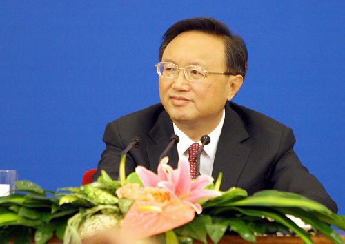 3月7日,十一屆全國人大四次會(huì)議舉行記者會(huì),外交部部長楊潔篪答記者問。 新華社記者李穎攝