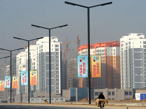 這是蘭州新區(qū)已經(jīng)建設(shè)完工的部分保障性住房(12月7日攝)。新華社記者 聶建江 攝