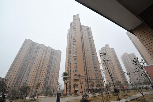 長沙市區(qū)一處新建的保障房小區(qū)(1月23日攝)。新華社記者 龍弘濤 攝