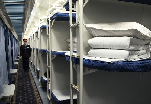 k154次列車的剩余臥鋪等待出售(3月19日攝)。新華社發(fā)(張強 攝)