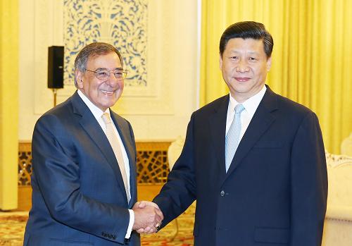 9月19日,中國國家副主席、中央軍委副主席習(xí)近平在北京人民大會堂會見美國國防部長帕內(nèi)塔。 新華社記者姚大偉攝