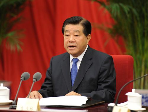 2月21日,政協(xié)第十一屆全國(guó)委員會(huì)第四十五次主席會(huì)議在北京召開(kāi)。中共中央政治局常委、全國(guó)政協(xié)主席賈慶林主持會(huì)議并講話(huà)。新華社記者 馬占成 攝
