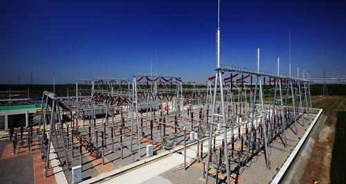 陳甫220千伏變電站(4月27日攝)。新華社發(fā)(吳宣述 攝)