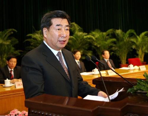 1月16日,全國(guó)宗教工作系統(tǒng)表彰大會(huì)暨2008年全國(guó)宗教工作會(huì)議在北京舉行。中共中央政治局委員、國(guó)務(wù)院副總理回良玉出席會(huì)議并講話(huà)。 新華社記者 劉衛(wèi)兵攝