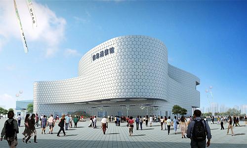 這是上海世博會“信息通信館”效果圖。4月28日,由中國移動和中國電信聯(lián)合建造的2010年上海世博會“信息通信館”在世博會浦西園區(qū)開工建設(shè)。“信息通信館”總建筑面積6196平方米,采用發(fā)光外墻設(shè)計,場館外觀呈現(xiàn)出夢幻般流光溢彩的視覺效果,與上海美麗、璀璨的夜景相融合,將成為黃浦江邊一道新的風景線。“信息通信館”將采用世博園區(qū)冷凍水調(diào)節(jié)室內(nèi)溫度,降低能源消耗和廢氣排放;主要建材全部可回收,進行循環(huán)利用;環(huán)保材料杜絕空氣污染與噪音污染。同時,取消所有的建筑轉(zhuǎn)角,形成流暢的建筑體形,表達信息時代“無限溝通”的特征。新華社發(fā)