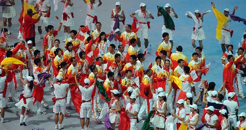 8月24日晚,第29屆夏季奧林匹克運(yùn)動會閉幕式在北京國家體育場——“鳥巢”舉行。 新華社記者 郭大岳 攝