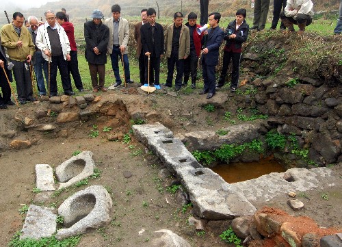 這是在高安市華林東溪村的2號水碓(3月18日攝)。 新華社發(fā)(周科 攝)