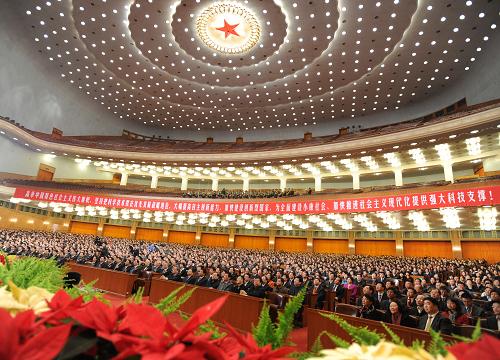 2月14日上午,中共中央、國(guó)務(wù)院在北京隆重舉行國(guó)家科學(xué)技術(shù)獎(jiǎng)勵(lì)大會(huì)。 新華社記者 馬占成 攝