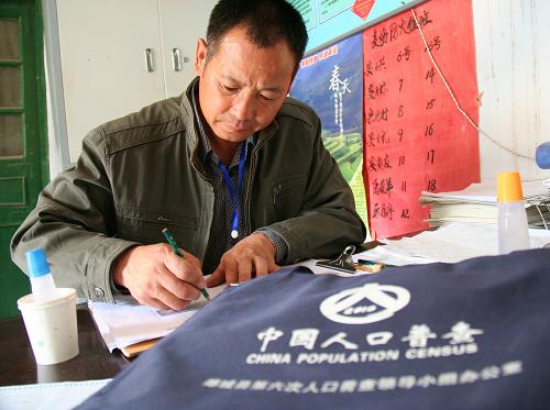 忙碌在田間地頭的農(nóng)村人口普查員 10月23日,宋兆行在辦公室填寫有關(guān)人口普查的各類材料。 今年48歲的宋兆行是山東省臨沂市郯城縣郯城鎮(zhèn)后趙村的一名人口普查員。他所在的村有317戶、1123人。由于正是農(nóng)忙時(shí)節(jié),他每天早上從6點(diǎn)多開始便要奔波于農(nóng)戶家中和田間地頭,做好正式入戶登記前的摸底工作,一天要走30多里路。據(jù)了解,目前郯城縣共有5000余名人口普查員奮戰(zhàn)在人口普查工作一線。 新華社發(fā)(張春雷 攝)
