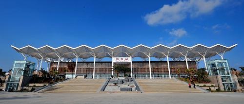 這是海南省東環(huán)鐵路博鰲站(4月9日攝)。新華社記者 郭程 攝