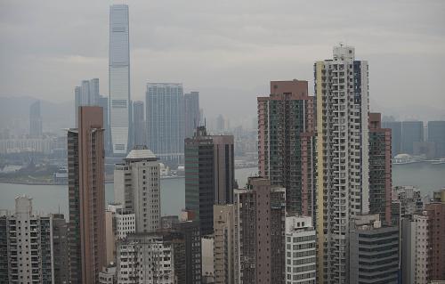這是香港西半山的住宅(4月7日攝)。新華社記者 呂小煒 攝