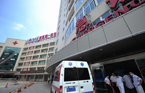 6月8日拍攝的收治16名傷員的廈門市第一醫(yī)院。新華社記者 魏培全 攝