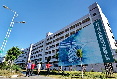 這是福建省晉江市深滬鎮(zhèn)外來職工廉租住房小區(qū)(9月29日攝)。新華社記者 張國俊 攝