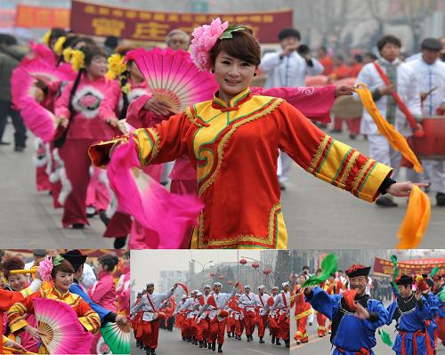 2月24日,北京市平谷區(qū)的群眾和來(lái)自周邊省市的代表隊(duì)在表演傳統(tǒng)秧歌等節(jié)目。當(dāng)日是農(nóng)歷蛇年正月十五,是中國(guó)傳統(tǒng)的元宵佳節(jié),北京市平谷區(qū)舉辦秧歌花會(huì)鬧元宵和中國(guó)樂(lè)谷歡樂(lè)節(jié)活動(dòng)。來(lái)自北京、天津、內(nèi)蒙古、河北、山西的代表隊(duì)、平谷區(qū)的千余名群眾以及來(lái)自各國(guó)的50多名外國(guó)友人身著盛裝共同表演風(fēng)格各異的40多個(gè)民間傳統(tǒng)節(jié)目。新華社記者 李欣 攝