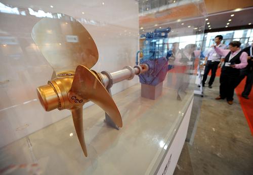 博覽會(huì)上的展品(5月15日攝)。新華社記者孫參攝